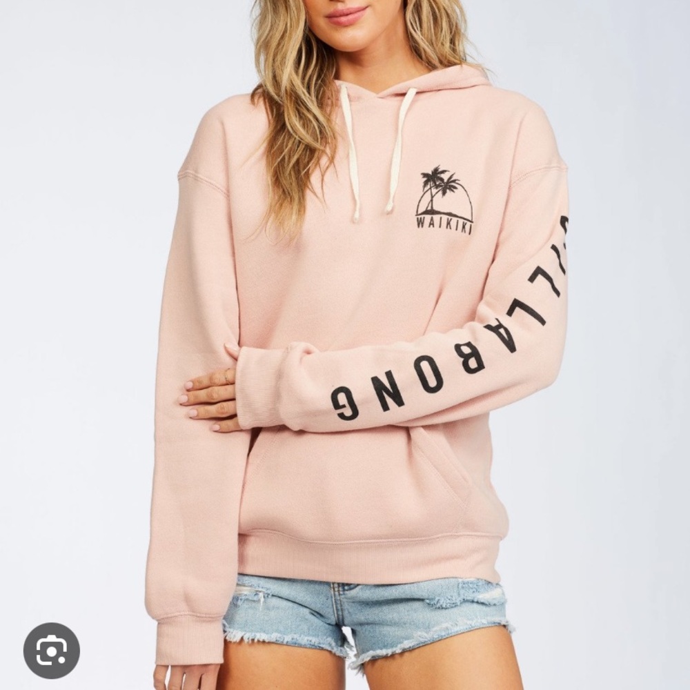 Billabong pink hoodie sweatshirt